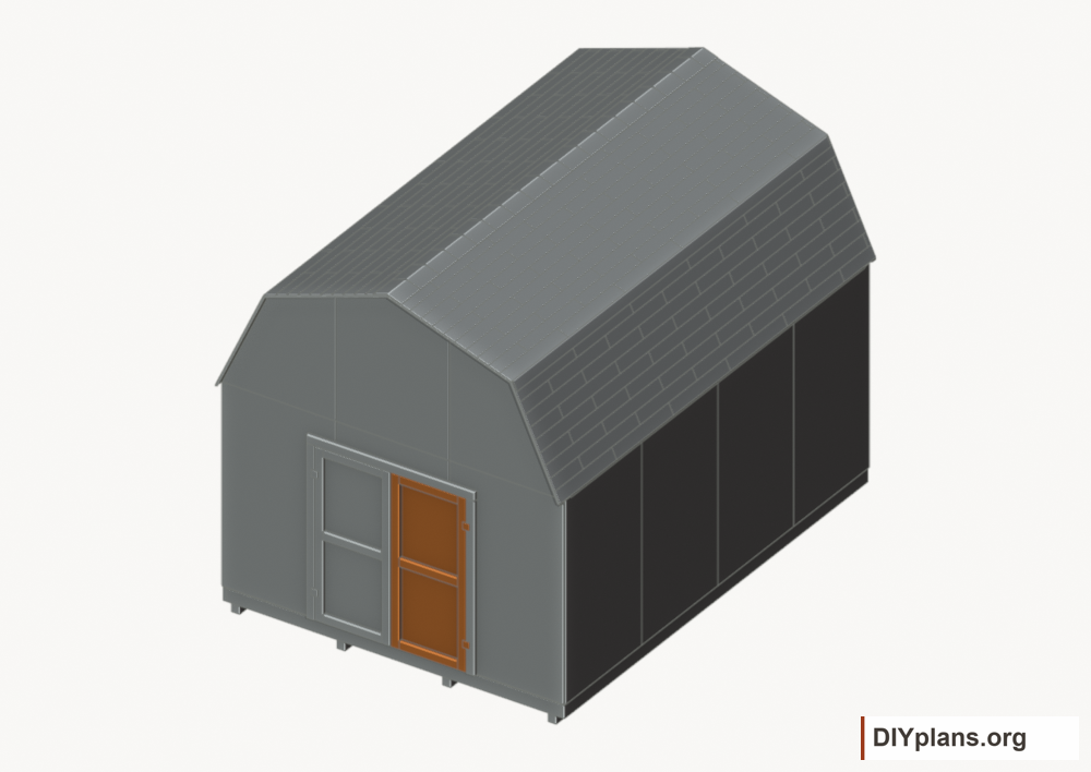 Build and hang the right door. Current components orange; earlier work gray.