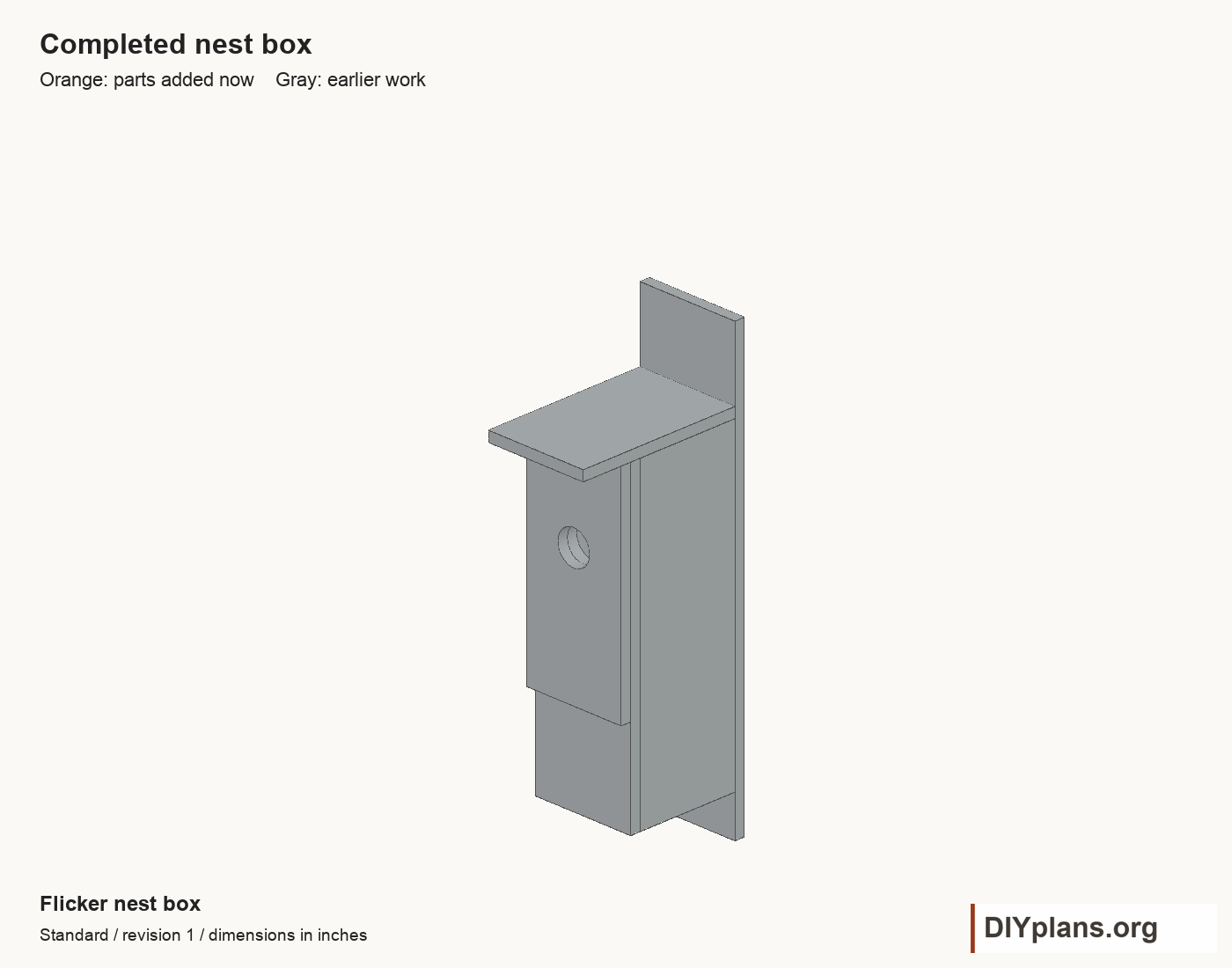 Flicker nest box overview