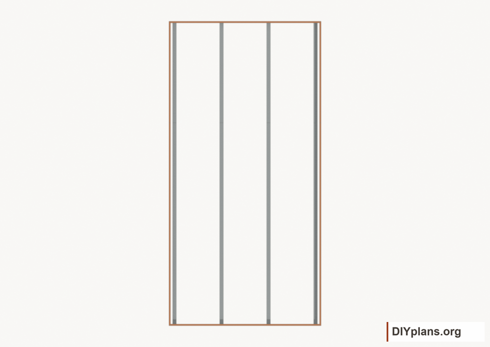 Assemble the floor perimeter. Current components orange; earlier work gray.