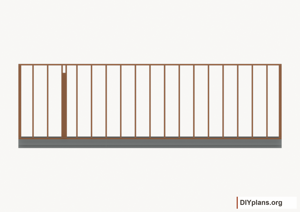 Assemble and raise the left wall. Current components orange; earlier work gray.
