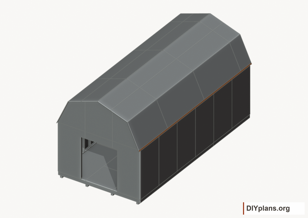 Fit the eave drip edges. Current components orange; earlier work gray.