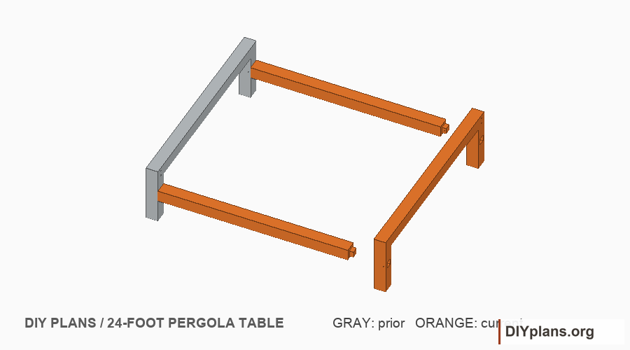 Slide frame 2 onto both supported rails.