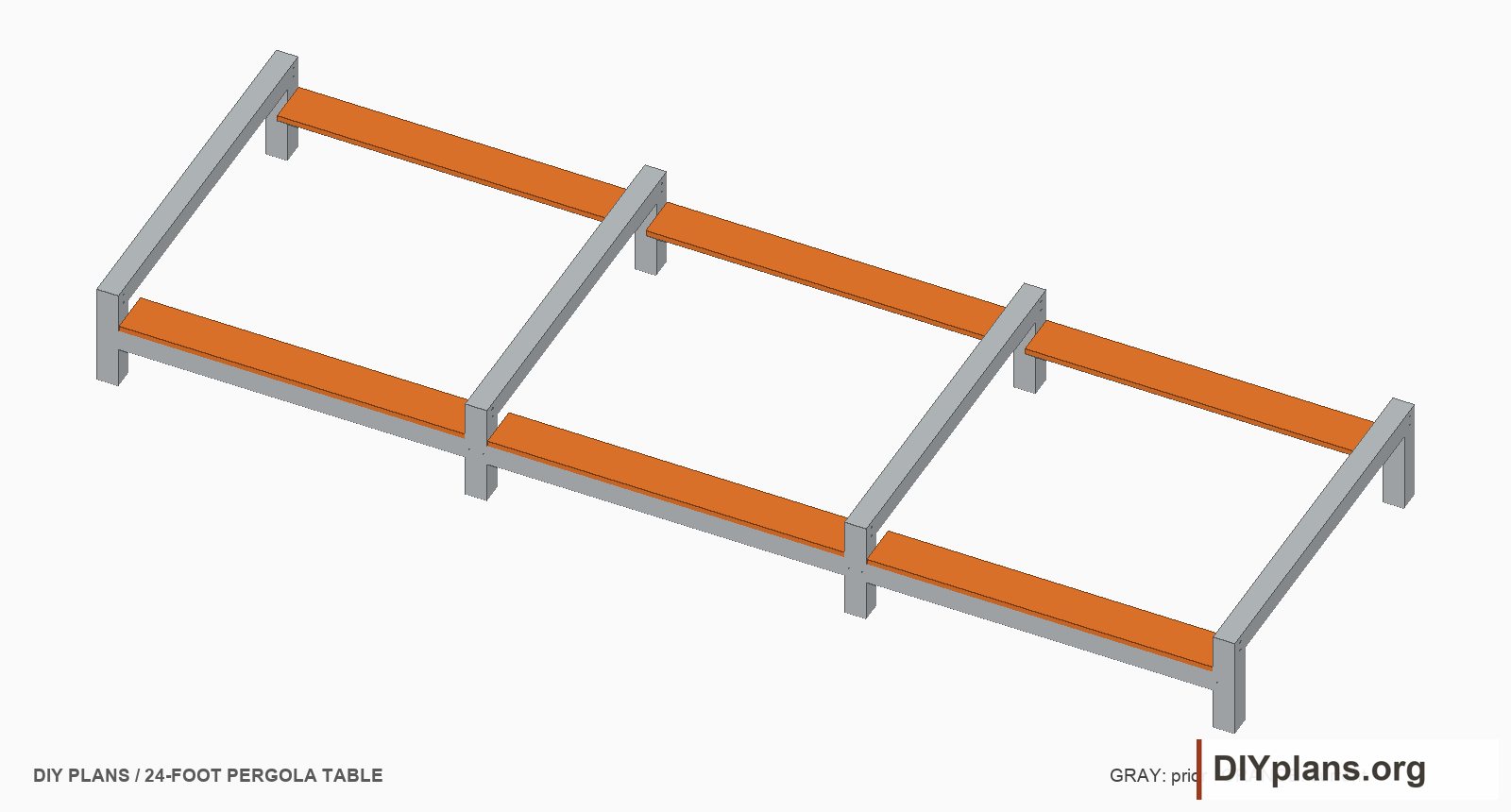 Six seats fit between the frames.
