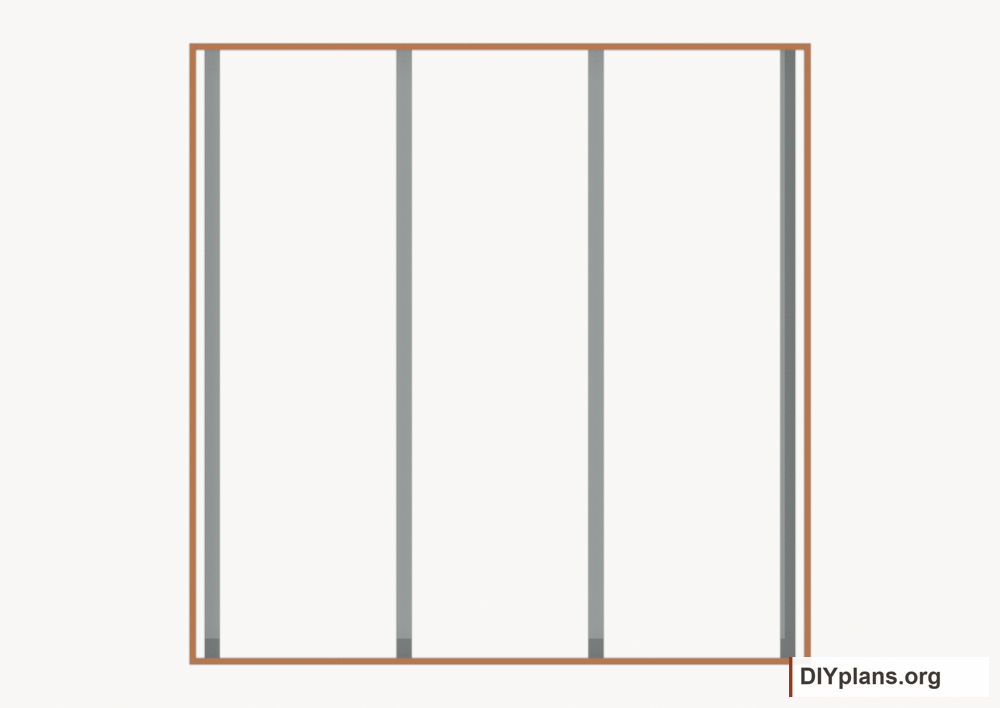 Assemble the floor perimeter. Current components orange; earlier work gray.