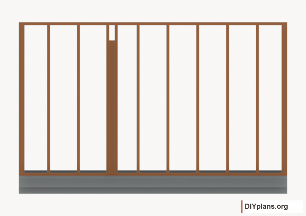 Assemble and raise the left wall. Current components orange; earlier work gray.