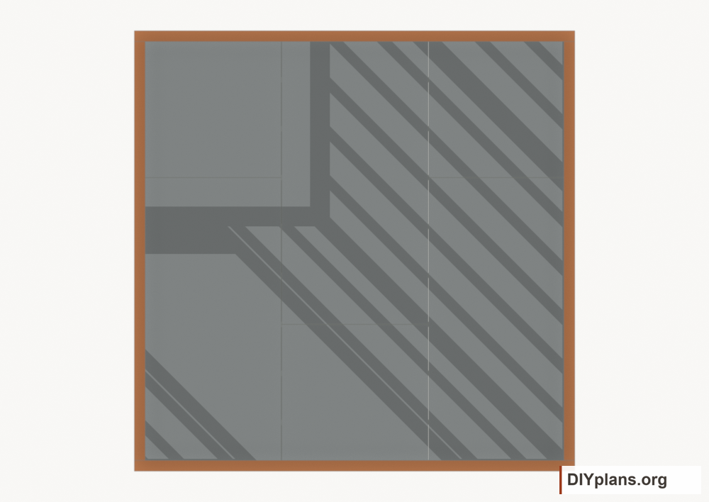 Lap the wall cap plates. Current components orange; earlier work gray.