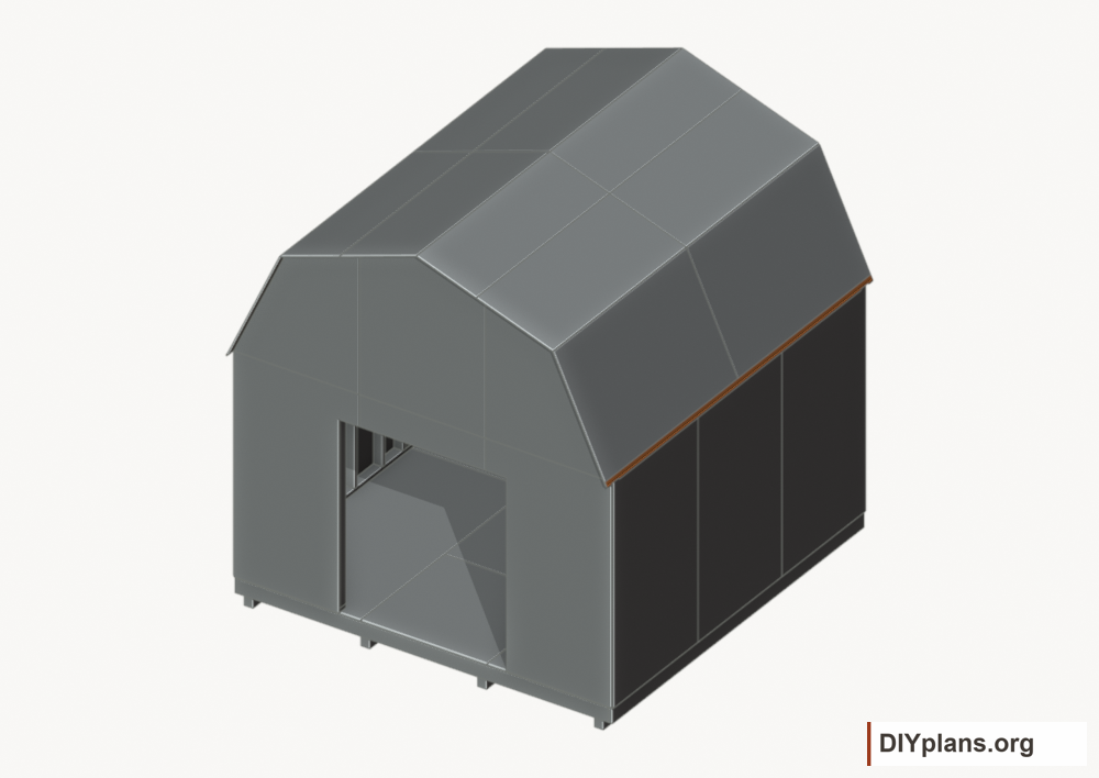 Fit the eave drip edges. Current components orange; earlier work gray.