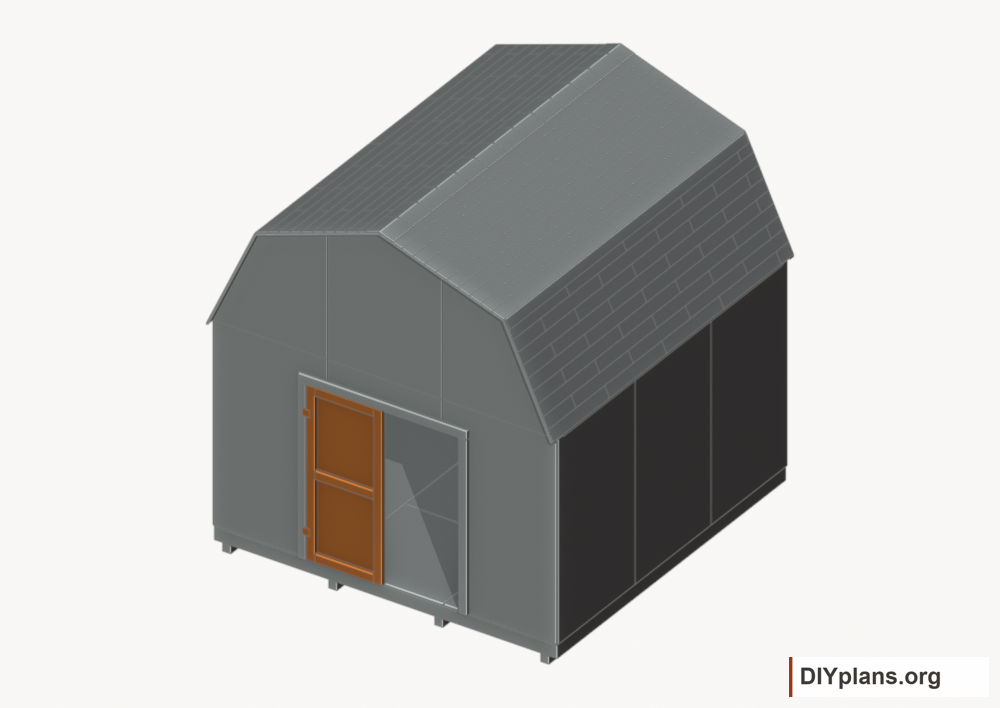 Build and hang the left door. Current components orange; earlier work gray.