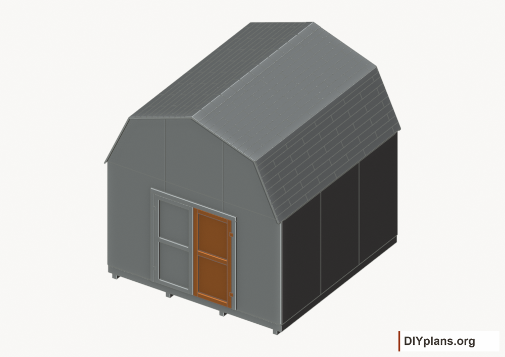 Build and hang the right door. Current components orange; earlier work gray.
