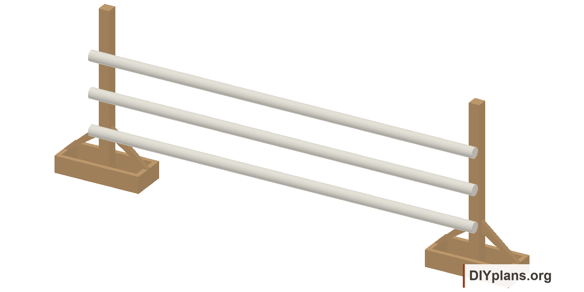 White rail jump concept model